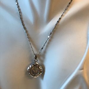 Silver & CZirconia necklace